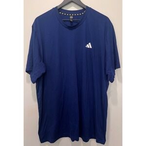 Adidas AEROREADY Training‎ T-Shirt Mens 2XL Blue Athletic Gym Activewear